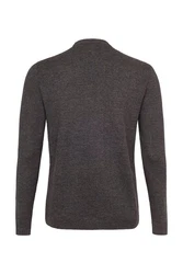 Cocain Underwear Strickpullover Langarm  Dunkelgrau/Grau/Braun