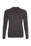 Cocain Underwear Strickpullover Langarm  Dunkelgrau/Grau/Braun