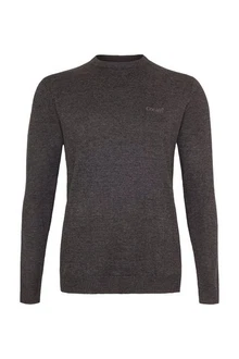 Cocain Underwear Strickpullover Langarm Dunkelgrau/Grau/Braun Cocain Underwear Strickpullover Langarm Dunkelgrau/Grau/Braun