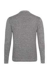 Cocain Underwear Strickpullover Langarm  Grau/Dunkelrot/Dunkelgrau