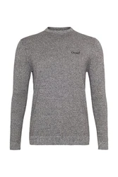 Cocain Underwear Strickpullover Langarm  Grau/Dunkelrot/Dunkelgrau