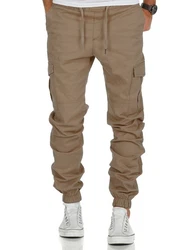 Amaci&Sons Herren Stretch Jogger Cargo Chino Jeans Hose 7006 SAN ANTONIO Khaki/Beige