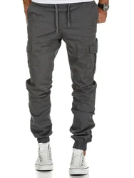 Amaci&Sons Herren Stretch Jogger Cargo Chino Jeans Hose 7006 SAN ANTONIO Khaki/Dunkelgrün/Hellgrau