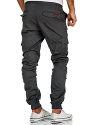 Amaci&Sons Herren Stretch Jogger Cargo Chino Jeans Hose 7006 SAN ANTONIO Khaki/Grau