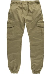 Amaci&Sons Herren Stretch Jogger Cargo Chino Jeans Hose 7006 SAN ANTONIO Khaki/Dunkelgrün/Braun