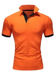 Poloshirt DETROIT Basic Kontrast Poloshirt