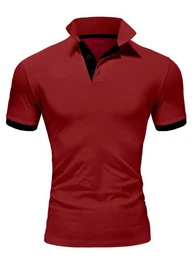 Poloshirt DETROIT Basic Kontrast Poloshirt