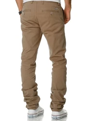 Amaci&Sons Herren Regular Slim Stretch Chino Hose Fit 7009-10 Khaki/Beige/Braun