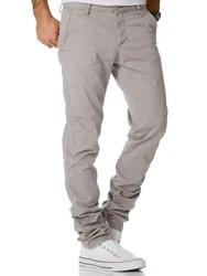 Amaci&Sons Herren Regular Slim Stretch Chino Hose Fit 7009-10 Khaki