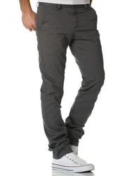 Amaci&Sons Herren Regular Slim Stretch Chino Hose Fit 7009-10 Khaki/Dunkelgrün/Dunkelgrau