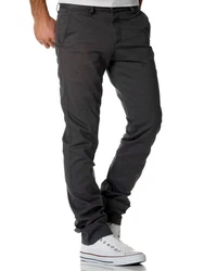 Amaci&Sons Herren Regular Slim Stretch Chino Hose Fit 7009-10 Anthrazit