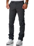 Amaci&Sons Herren Regular Slim Stretch Chino Hose Fit 7009-10 Anthrazit