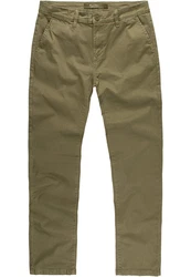 Amaci&Sons Herren Regular Slim Stretch Chino Hose Fit 7009-10 Khaki/Dunkelgrün