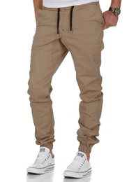 Chinohose NEW JERSEY Basic Jogger-Chino Herren Stretch Jogger Basic Chino Jeans Hose Cargo