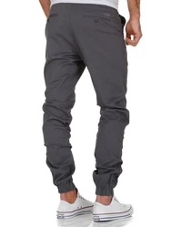 Amaci&Sons Herren Stretch Jogger Basic Chino Jeans Hose Cargo 7002 Khaki/Hellgrau/Dunkelgrau/Dunkelgrün/Grau