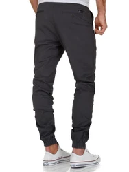 Amaci&Sons Herren Stretch Jogger Basic Chino Jeans Hose Cargo 7002 Khaki/Dunkelgrau/Braun/Grau/Dunkelbraun