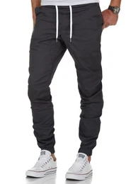Chinohose NEW JERSEY Basic Jogger-Chino Herren Stretch Jogger Basic Chino Jeans Hose Cargo