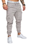 Amaci&Sons Jogger Cargo Herren Chino Jeans Hose 7001 Khaki/Grau