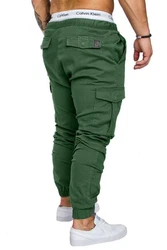 Amaci&Sons Jogger Cargo Herren Chino Jeans Hose 7001 Khaki/Dunkelgrün