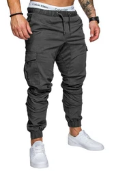 Amaci&Sons Jogger Cargo Herren Chino Jeans Hose 7001 Khaki/Dunkelgrün/Grau