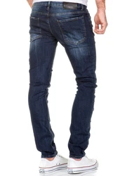 Amaci&Sons Herren Destroyed Slim Fit Denim Jeans Hose 7500 Blau/Dunkelblau