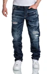Amaci&Sons Herren Jeans Regular Straight Fit Destroyed 7984 Style KANSAS Hellblau/Blau/Dunkelblau