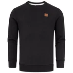 Amaci&Sons Herren Basic College Sweatjacke Pullover Hoodie Sweatshirt (4056) Schwarz/Dunkelgrau