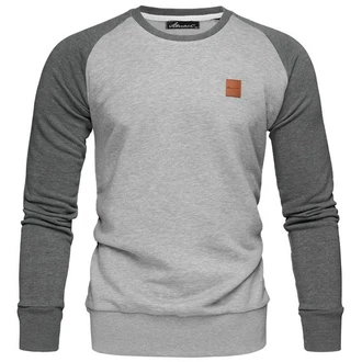 Amaci&Sons Sweatshirt Style MILWAUKEE Grau/Hellgrau/Dunkelgrau