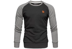 Amaci&Sons Sweatshirt Style MILWAUKEE Dunkelgrau/Grau