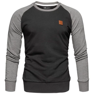 Amaci&Sons Sweatshirt Style MILWAUKEE Dunkelgrau/Grau