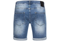 Amaci&Sons Herren Destroyed Jeans Shorts Sommer Bermuda (798) Hellblau
