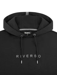 riverso Kapuzenpullover Herren Hoodie RIVErik Regular Fit Rot/Beige