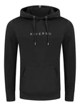 riverso Kapuzenpullover Herren Hoodie RIVErik Regular Fit Rot/Beige