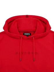 riverso Kapuzenpullover Herren Hoodie RIVErik Regular Fit Rot/Dunkelrot