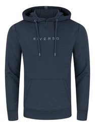 riverso Kapuzenpullover Herren Hoodie RIVErik Regular Fit Dunkelblau/Blau