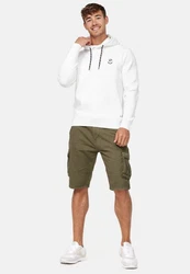 Indicode Herren Monroe Cargo ZA Shorts Dunkelgrün/Khaki/Grün