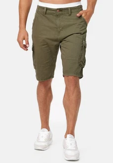 Indicode Herren Monroe Cargo ZA Shorts Dunkelgrün/Khaki/Grün Indicode Herren Monroe Cargo ZA Shorts Dunkelgrün/Khaki/Grün