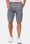 Indicode Herren Monroe Cargo ZA Shorts Grau/Hellgrau/Dunkelgrau