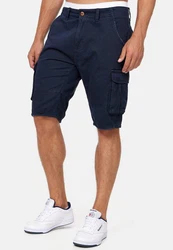 Indicode Herren Monroe Cargo ZA Shorts Dunkelblau/Blau