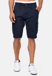 Indicode Herren Monroe Cargo ZA Shorts Dunkelblau/Blau