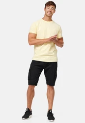 Indicode Herren Monroe Cargo ZA Shorts Schwarz/Khaki/Dunkelgrün