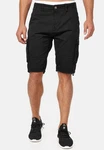 Indicode Herren Monroe Cargo ZA Shorts Schwarz/Khaki/Dunkelgrün