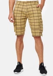 Indicode Herren Monroe Cargo ZA Shorts Gelb/Beige/Khaki/Dunkelgrün/Braun