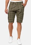 Indicode Herren Monroe Cargo ZA Shorts Dunkelgrün/Khaki