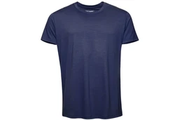 Kaipara Rundhalsshirt URBAN Merino T-Shirt Herren Kurzarm Regular Dunkelblau/Blau