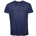 Kaipara Rundhalsshirt URBAN Merino T-Shirt Herren Kurzarm Regular Dunkelblau/Blau