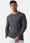 Indicode T-Shirt Willbur Longsleeve Dunkelgrau/Hellgrau/Grau