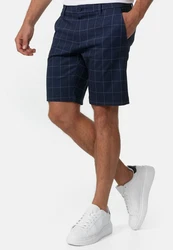Indicode Chinoshorts Aalborg Dunkelblau/Blau