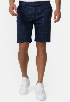 Indicode Chinoshorts Aalborg Dunkelblau/Blau