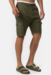 Indicode Cargoshorts Kinnaird Khaki/Braun/Gelb/Dunkelgrau/Orange/Rosa/Rot